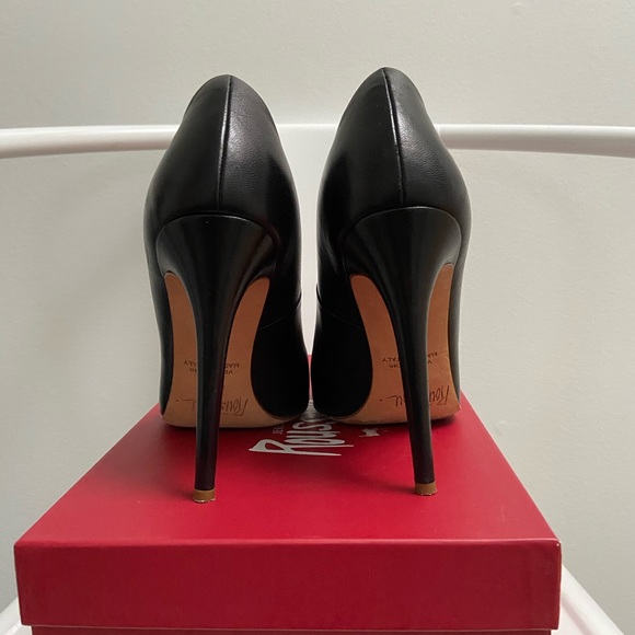 Jerome C. Rousseau Black Leather Heels - Picture 5 of 7